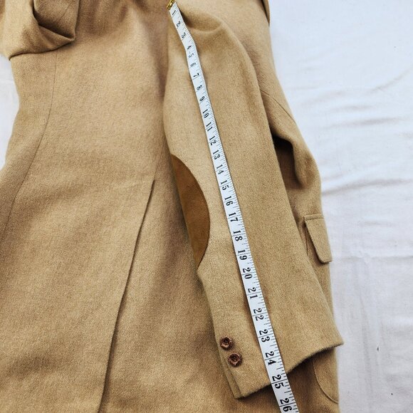 Shipley Camel Hair Sports Jacket Blazer Elbow Patches (42 R) - Picture 10 of 10